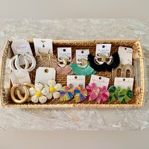 Colorful Statement Earrings Set